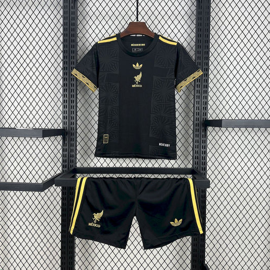 Kid's Mexico 2025/26 Black & Golden Edition Kit