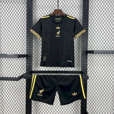 Kid's Mexico 2025/26 Black & Golden Edition Kit