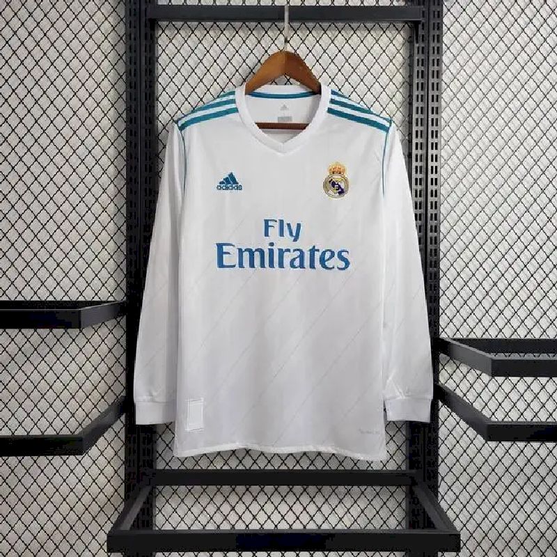 Retro's Real Madrid 2017/18 Home Long Sleeve Jersey