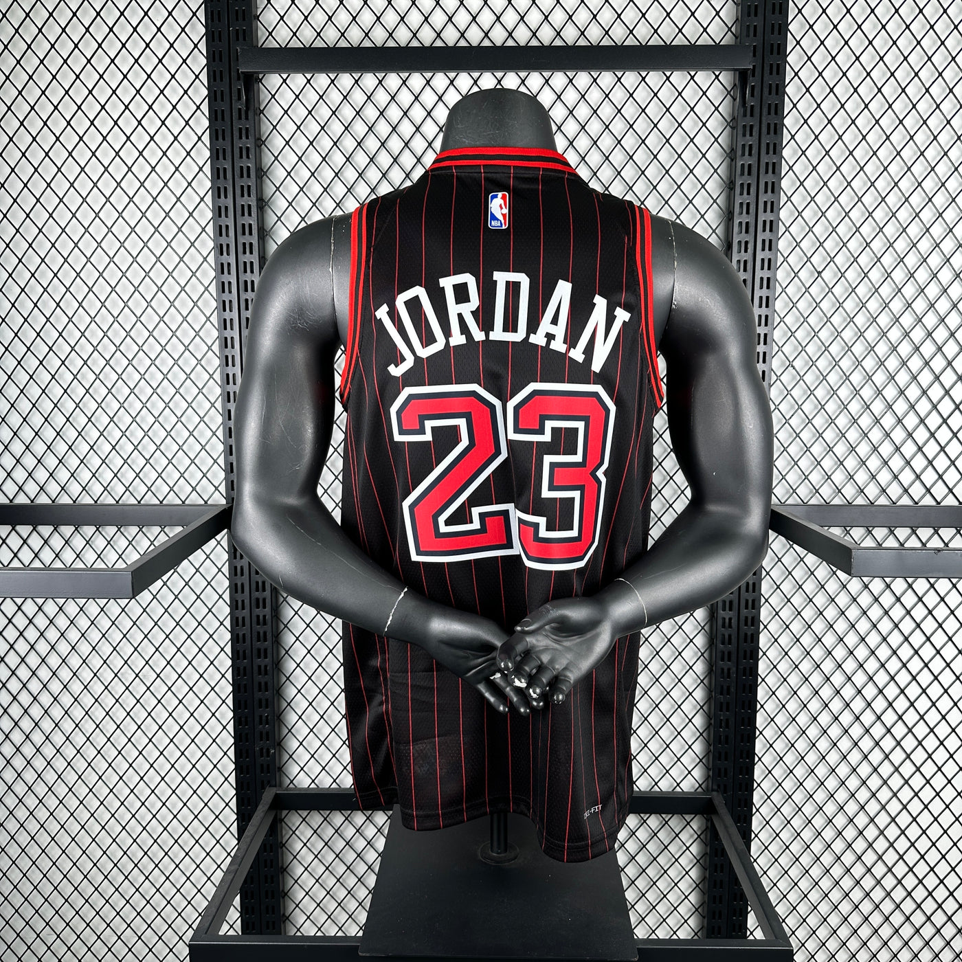 Men’s Chicago Bulls #23 Jordan Jersey – Black & Red