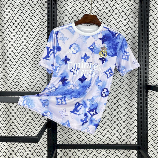 Men's Real Madrid 2025/26 LV Special Edition Sky Jersey