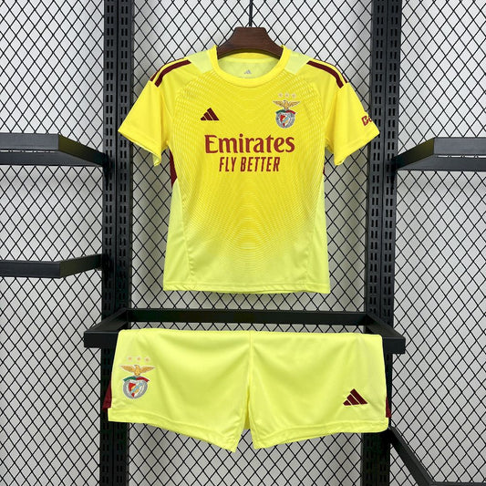 Kid's SL Benfica 2025/26 Yellow GK Kit