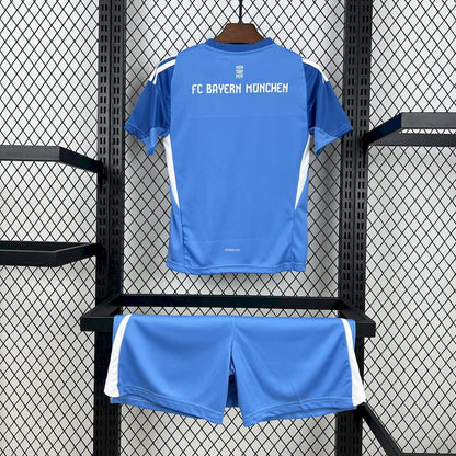 Kid's Bayern Munich 2025/26 Blue GK Kit