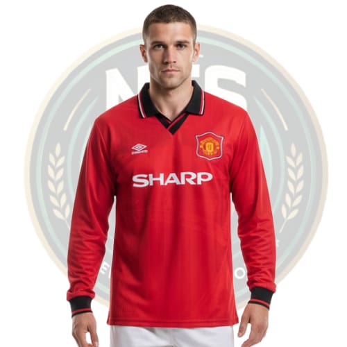 Retro's Manchester United 1994/96 Home Long Sleeve Jersey