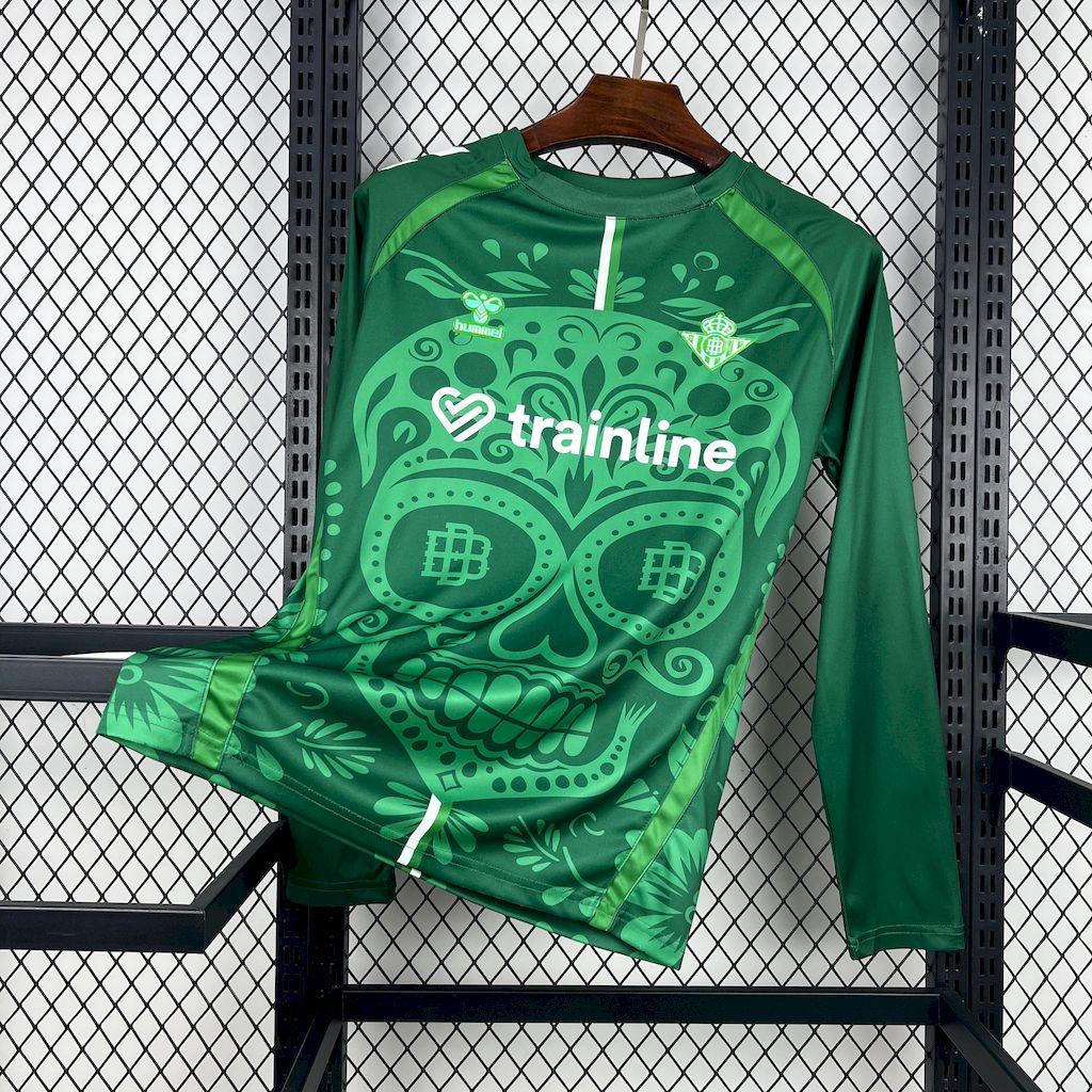 Men’s Real Betis 2025/26 Pré-Match Long Sleeve Jersey
