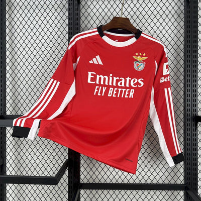 Men's SL Benfica 2025/26 Home Long Sleeve Jersey