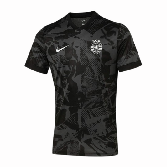 Men's Sporting CP 2025/26 Black Pré-Match Training Jersey