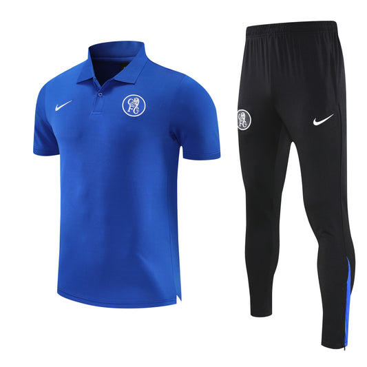 Chelsea FC 2026 Adult's Polo & Training Pants Set