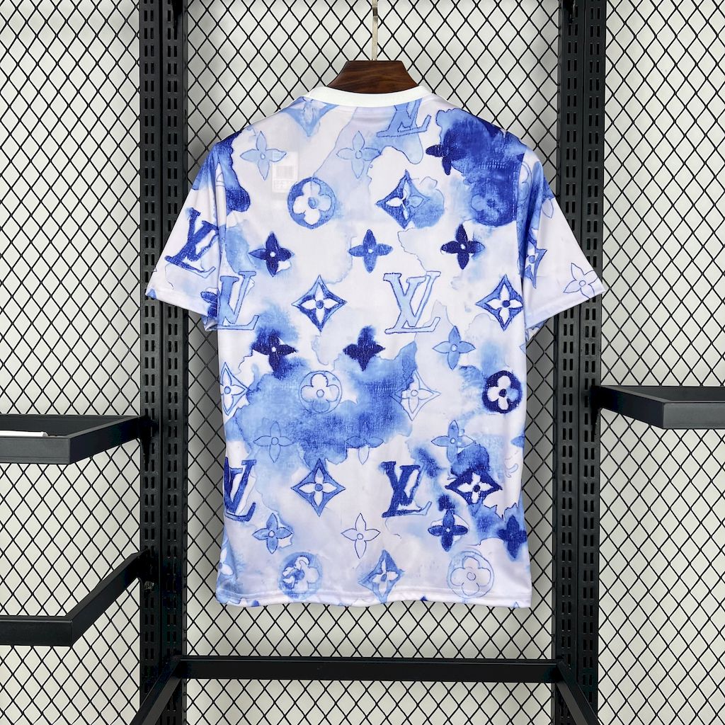 Men's Real Madrid 2025/26 LV Special Edition Sky Jersey