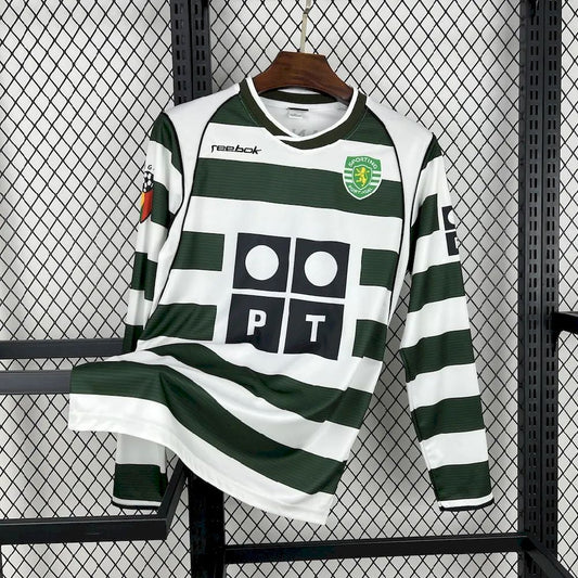 Retro's Sporting CP 2001/02 Home Long Sleeve Jersey