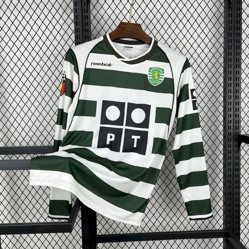 Retro's Sporting CP 2001/02 Home Long Sleeve Jersey