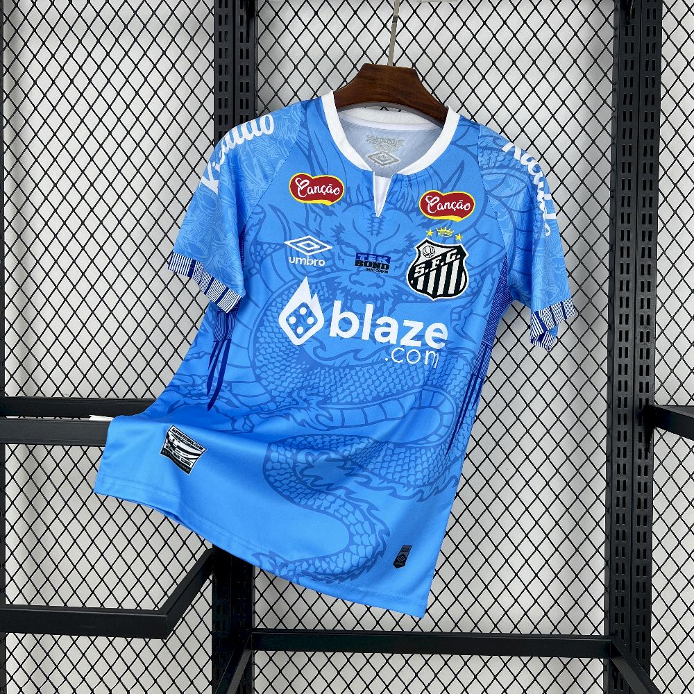 Men's Santos FC 2025 Blue Dragon Edition Jersey
