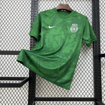 Men's Sporting CP 2025/26 Green Pré-Match Training Jersey