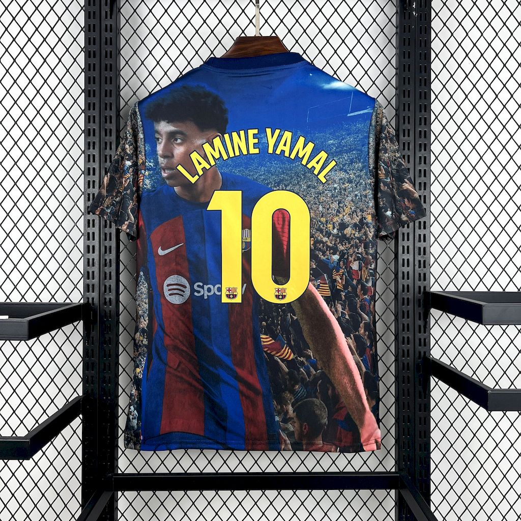 Men’s FC Barcelona 2025/26 Lamine Yamal Special Edition Jersey