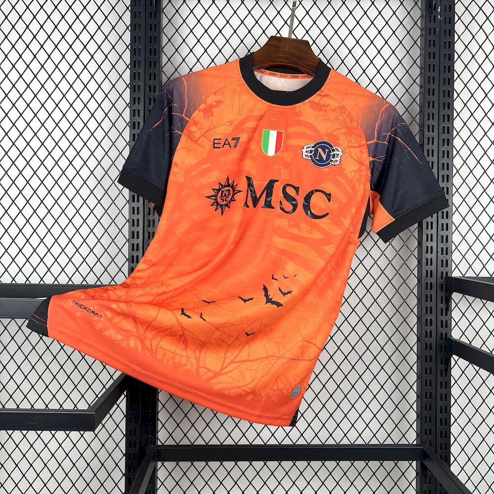 Men’s SSC Napoli 2025/26 Orange Halloween Edition Jersey