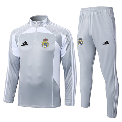 Real Madrid 2025/26 Kid's Half-Zip Training Set